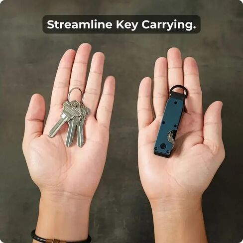 Sleek Metal Key Organizer - Compact Holder For 2-6 Keys, Stylish Minimalist Design, Perfect For Everyday Commute in Saudi Arabia