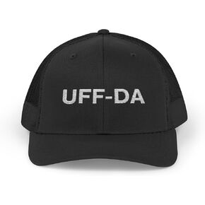 Uff-Da Embroidered Snapback Cap – Funny Midwest Minnesota Saying Trucker Hat, Adjustable Baseball Cap, Funny Words Hat in Saudi Arabia