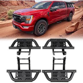 2X EZ Side Steps Fit for 2015-2025 Ford F-150 F150 & 2017-2025 Ford F250 F350 Front Door Running Boards SuperCrew Cab, Super Cab, Regular Cab, Crew Cab in Kuwait