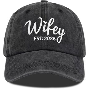 قبعات Hubby and Wifey للسيد والسيدة، هدايا زفاف لذكرى الخطوبة وشهر العسل للعروسين الجدد، قبعة بيسبول للأزواج in Kuwait