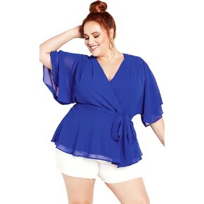 City Chic Elegant Wrap Top in Saudi Arabia
