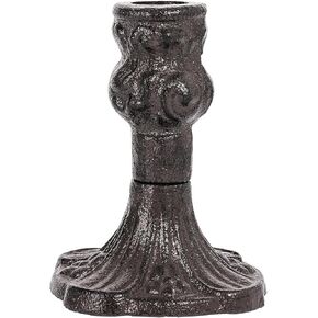 Sungmor Vintage Gold Cast Iron Candle Holder – 8.7" Tall Decorative Rustic Taper Candle Stand – Heavy Antique-Style Candlestick for Table Centerpiece, Fireplace Mantel, or Farmhouse Home Décor in Saudi Arabia