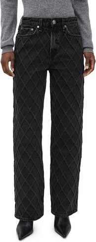 rag & bone Women's Logan Mid-Rise Wide Leg Jeans in Saudi Arabia