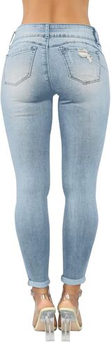 Yajedo Women's Skinny Ripped Trendy Jeans Distressed Stretchy Slim Fit Denim Pants in Saudi Arabia