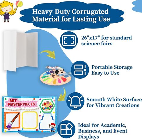 4 PCS TRIFOLD Poster Poster Poster Posterdize Fair Science Fair Poards in Saudi Arabia