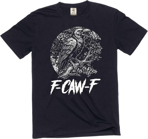Men's Funny F-Caw-F Raven T-Shirt fcawf Cool Graphic tee in Saudi Arabia