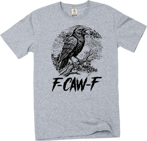 Men's Funny F-Caw-F Raven T-Shirt fcawf Cool Graphic tee in Saudi Arabia