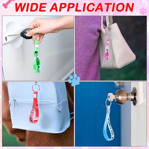 Sureio 48 Pcs Mothers Day Mom Word Silicone Keychain Happy Mother's Day Gift Colorful Silicone Key Ring Accessories for Mother Goodie Women Employee Teacher Appreciation Gifts Party Favors in Saudi Arabia