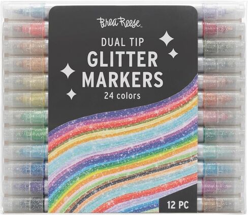 Dual-Tip Dot Markers - Classic 12ct - 24 Colors, Professional Quality, Water-Based Ink, Adults Art Supplies, DIY Crafts & Scrapbooking in Saudi Arabia