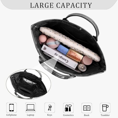 Lushandy PVC حمل حقيبة للنساء كرافت ورقة رسائل طباعة حمل الحقائب البلاستيكية واضحة مقبض علوي محفظة هوبو حقيبة يد مع الحقيبة in Kuwait