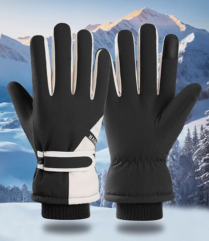 Winter Splashproof Ski-Gloves for Men Women - Cold Weather Touchscreen Snow Gloves for Cycling Driving in Saudi Arabia