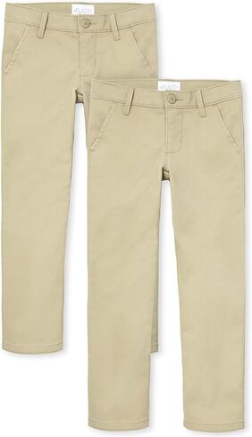The Children's Place Girls Uniform Skinny Chino Pants, Black, 10 US in Saudi Arabia