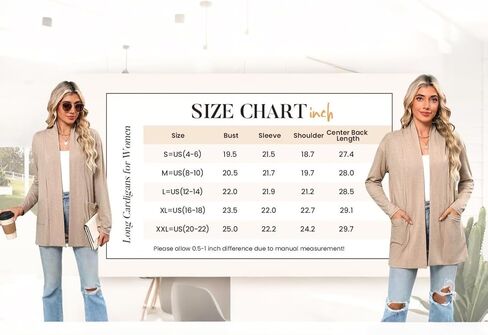 Long Sleeve Cardigan for Womens Lightweight and Relaxed Fit with Pockets Easy Layer for Office Travel and Weekend Wear in Saudi Arabia