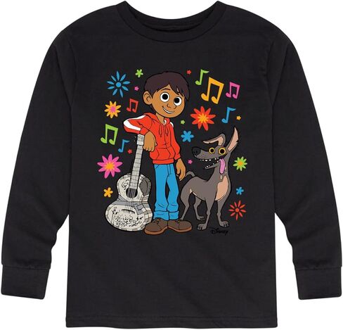 Disney Coco - Miguel Y Dante - Toddler and Youth Long Sleeve Graphic T-Shirt in Saudi Arabia