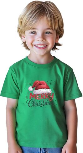 Toddler Boys Girls Christmas Shirt for Kids Ugly Funny Xmas T-Shirt Short Sleeve Cotton Tee Top 2-8 Years in Saudi Arabia