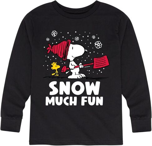 HYBRID APPAREL - Peanuts - Snow Much Fun - Toddler and Youth Long Sleeve Graphic T-Shirt in Saudi Arabia
