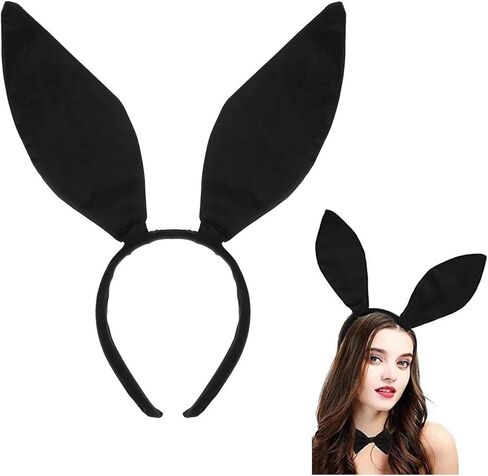 Bunny Ears Headband for Women, White Rabbit Ear Hair Band Easter Rabbit Ear Hair Accessories for Girls Party Costume in Saudi Arabia