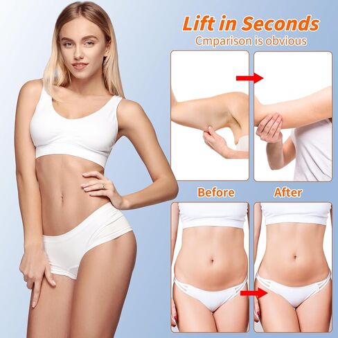شريط رفع الفخذ للبشرة الرخوة، رقعة رفع فورية للساقين، شرائط لاصقة شفافة لرفع الجلد المترهل على الفور، شريط مقاوم للماء للجسم مقاوم للعرق للنساء in Kuwait