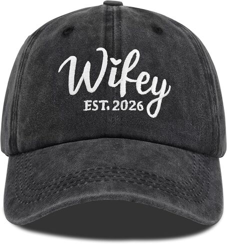 قبعات Hubby and Wifey للسيد والسيدة، هدايا زفاف لذكرى الخطوبة وشهر العسل للعروسين الجدد، قبعة بيسبول للأزواج in Kuwait