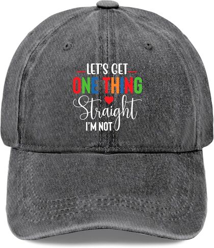 Lets Get One Thing Straight Im Not hat Cute hat Mens Trucker Hats Gifts for Grandpa Cool Cap in Saudi Arabia