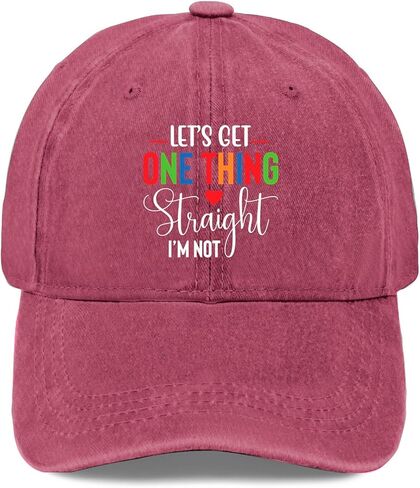 Lets Get One Thing Straight Im Not hat Cute hat Mens Trucker Hats Gifts for Grandpa Cool Cap in Saudi Arabia
