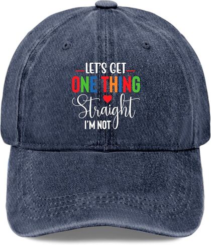 Lets Get One Thing Straight Im Not hat Cute hat Mens Trucker Hats Gifts for Grandpa Cool Cap in Saudi Arabia