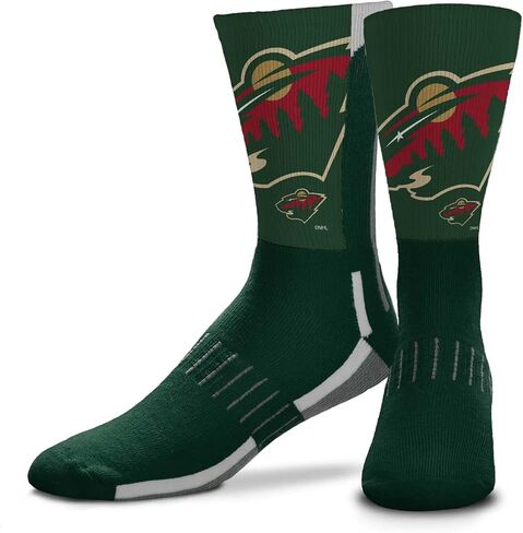 من أجل جوارب Bare Feet Youth NHL Zoom Curve Team Crew - مزيج من البوليستر والألياف اللدنة - توفر جواربنا عالية الأداء راحة ودعم فائقين (Tampa Bay Lightning - أزرق، مقاس واحد للشباب) in Kuwait