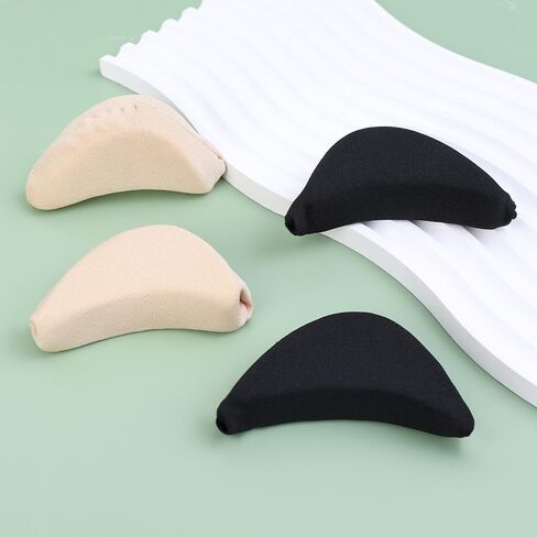 2PAIRS Soft Sponge Forefoot Insert Pads for Women Adjust Size High Heel Filler Insoles Forefoot Toe Plug Cushion,Black in Saudi Arabia
