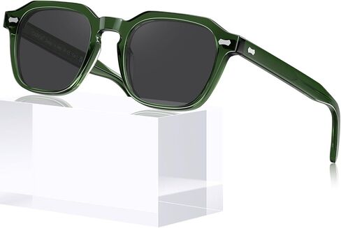 CARFIA Polarized Sunglasses for Men UV400 Protection, Retro Sun Glasses with Acetate Square Frame for Driving Fishing CA5405 in Saudi Arabia