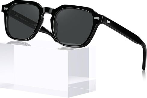 CARFIA Polarized Sunglasses for Men UV400 Protection, Retro Sun Glasses with Acetate Square Frame for Driving Fishing CA5405 in Saudi Arabia