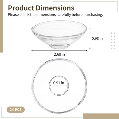 24 Pcs Candle Drip Protectors, Bobeches for Candlestick, Candle Wax Catcher, Candle Rings for Tapers, Ideal Choice for Home, Church, Wedding, Party in Saudi Arabia