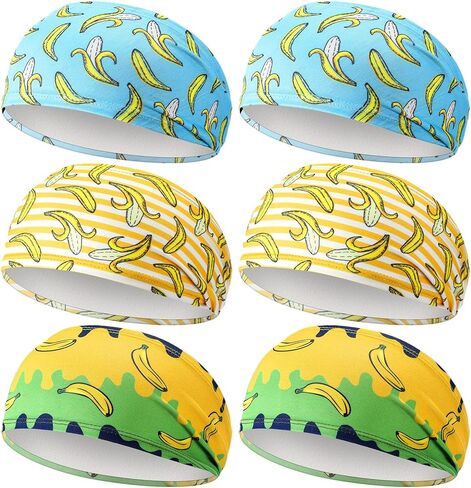 6 PCS Teenager Ice Cream Baseball عصابة مرنة البوليستر تعرق متعدد الألوان لكرة السلة لكرة السلة غولف آيس كريم التنقيب عن طريق البيسبول الاشياء للنساء الرجال ملحق هدية in Kuwait
