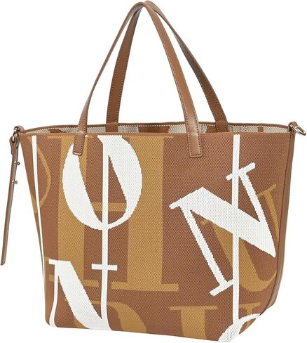 حقيبة كبيرة من الكروشيه للنساء - حقيبة يد للشاطئ والسفر واليومي بمقابض من الجلد الصناعي in Kuwait