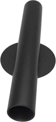 Adhesive Metal Wall Vase Holder - Decorative Tube for Dried/Faux Floral Display, Rust-Resistant Home & Office, Dining Room Also Suitable for Cemetery Memorial Display Decor (1 Pcs Black) in Saudi Arabia