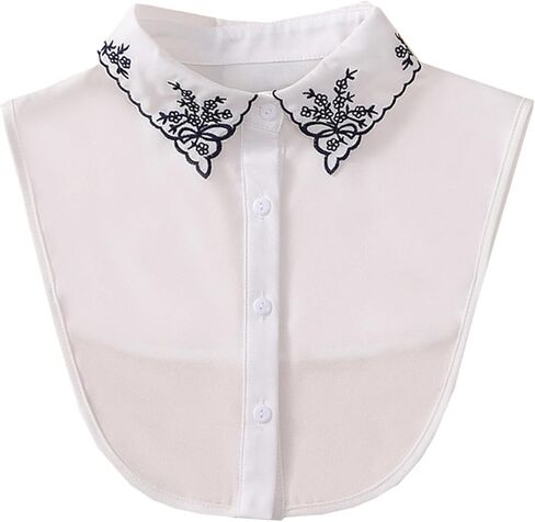 WENLOOY بلوزة ذات ياقة مزيفة قابلة للفصل وياقة ديكي نصف قمصان بياقة صناعية للنساء والفتيات in Kuwait