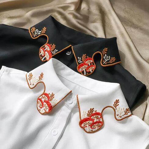 WENLOOY Fake Collar Detachable Blouse Dickey Collar Half Shirts Faux False Collar for Women & Girls Favors in Saudi Arabia
