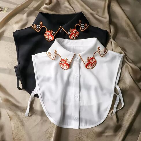WENLOOY Fake Collar Detachable Blouse Dickey Collar Half Shirts Faux False Collar for Women & Girls Favors in Saudi Arabia