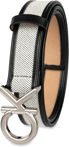 Calvin Klein womens 1.25-inch Puffed Ck Logo Harness Leather Belt for Jeans & Dresses in Saudi Arabia