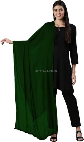 Chiffon Dupatta/Scarf Lightweight Soft Sheer Long Head Wrap Solid All Season Head Scarf Breathable in Saudi Arabia