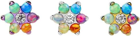 Tilum 14g–12g Internal Rainbow Titanium Top — Price Per 1 in Saudi Arabia