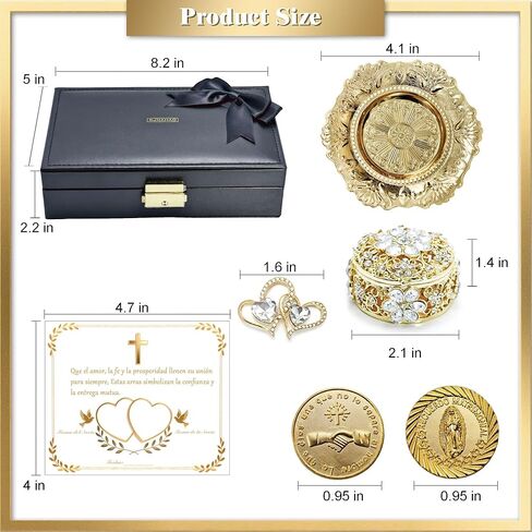 Arras Para Boda Catolica, Wedding Arras Coins with 13 Virgen De Guadalupe Aras, Regalos De Boda for Ceremony. in Saudi Arabia