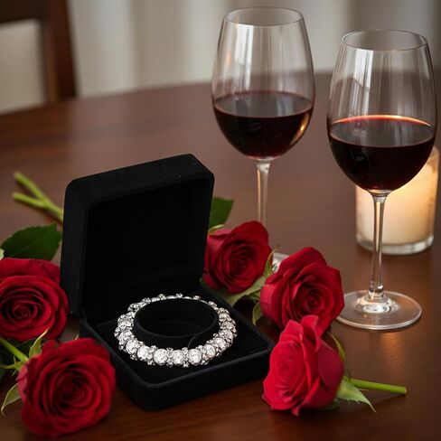 2 Pcs Velvet Bracelet Boxes for Jewelry Gift Black Bangle Boxes Classic Jewelry Box Storage Case 3.5 x 3.5 x 1.6 Inch Bangle Holder Display Case for Women Small Bracelet Necklace Storage Organizer Box in Saudi Arabia