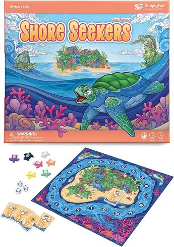 SimplyFun Arctic Riders - Educational & Fun Math Games for Kids - Practice Your Addition & Subtraction Skills - 2 to 4 Players, for Kids 7 & Up in Kuwait