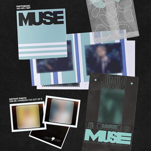HYBE Ent. JIMIN OF BTS - [MUSE] (BLOOMING Ver.) Photobook + CD-R + Muse Card Set + Coaster + 2 Extra Photocards in Saudi Arabia