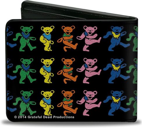 محفظة ثنائية الطي بإبزيم، Grateful Dead، 4.0 × 3.5 بوصة in Saudi Arabia