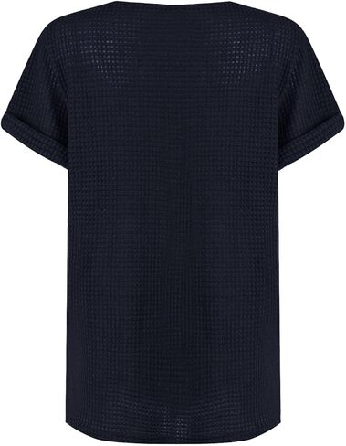 Womens Summer Tops Short/Long Sleeve Lace Shirts Boho Crew Neck Crochet Knit Blouse Casual Fashion in Saudi Arabia