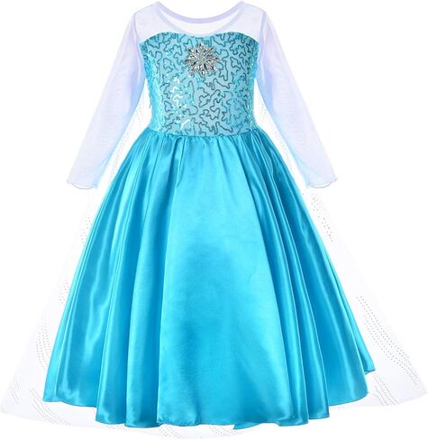 Party Chili Princess Costume for Girls Dress Up With Accessories Toddler Little Girls in Saudi Arabia