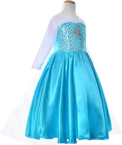 Party Chili Princess Costume for Girls Dress Up With Accessories Toddler Little Girls in Saudi Arabia