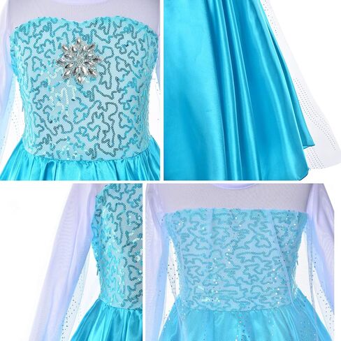 Party Chili Princess Costume for Girls Dress Up With Accessories Toddler Little Girls in Saudi Arabia