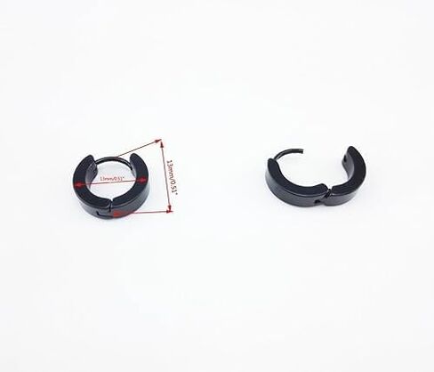 5 Pairs Unisex Stainless Steel Ear Accessories Small Hoop Earrings with Matching Ear Studs Durable Metal Style for Everyday Use in Saudi Arabia